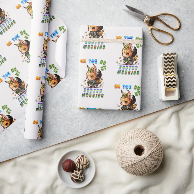 On The Hunt Easter Warrior Wrapping Paper (Crafts)