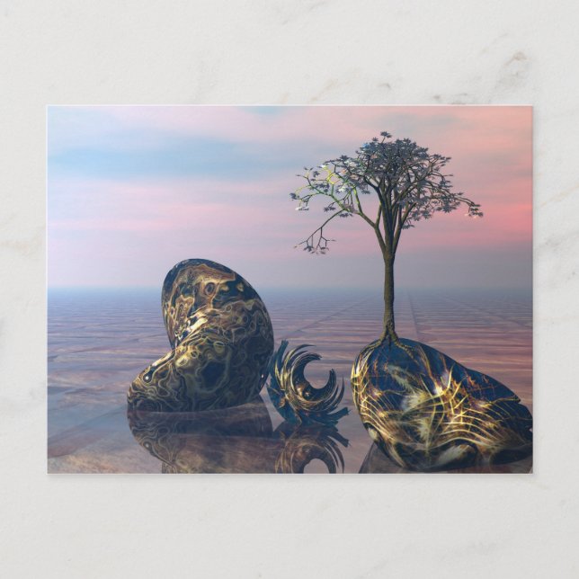 On the infinite 3D fractal plane Postcard (Front)