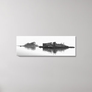 ON THE LAGOON Stretched Canvas Print