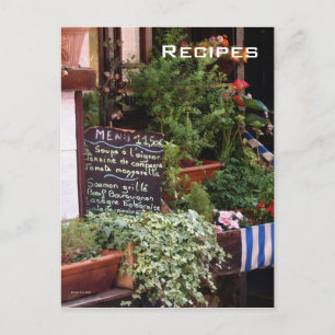 On The Menu Postcard