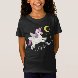 On the Moon - Magical Einhorn T-Shirt for Dreams