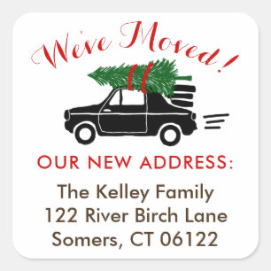 On The Move, Holiday Personalised Address Sticker