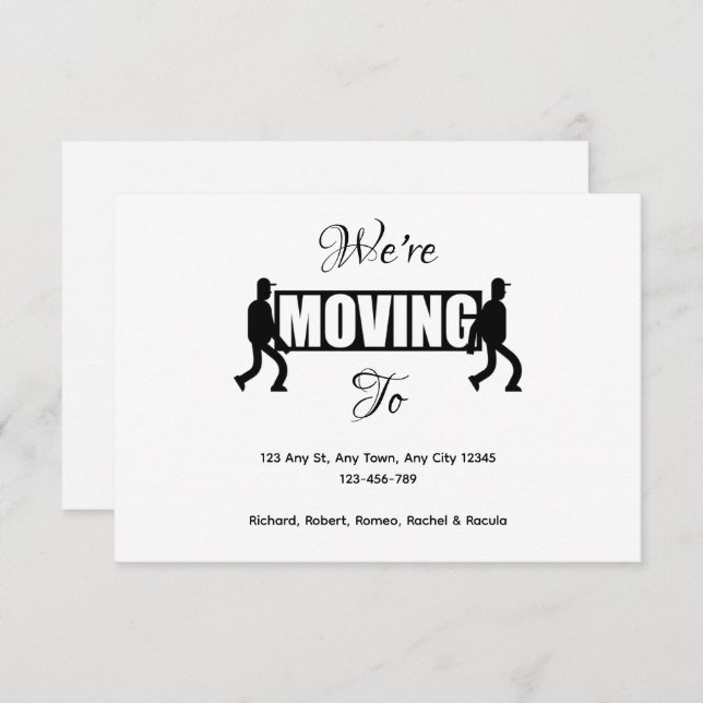 On the Move New Home Announcement (Front/Back)