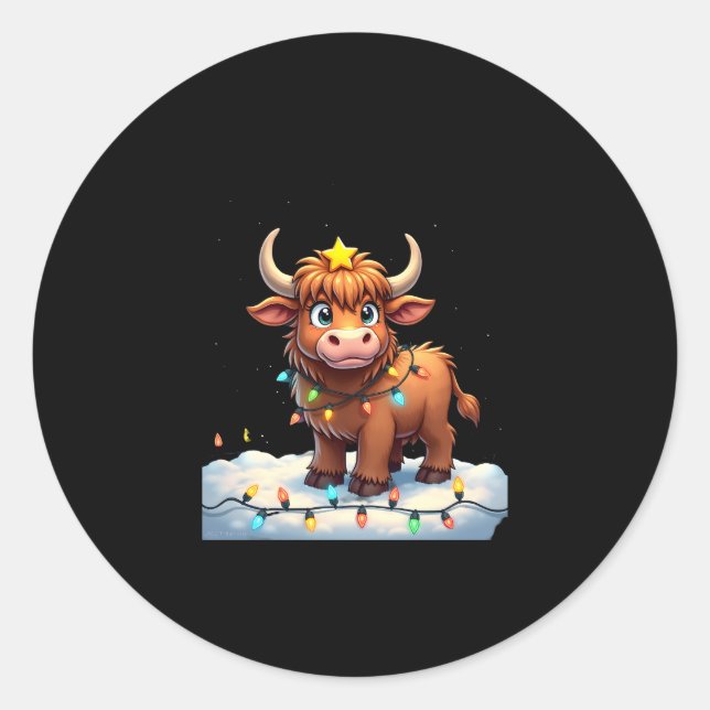 On The Naughty List And Reget Nothing Christmas Hi Classic Round Sticker (Front)