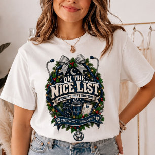 On The Nice List Midnight Shift Edition Nurse Tri-Blend Shirt