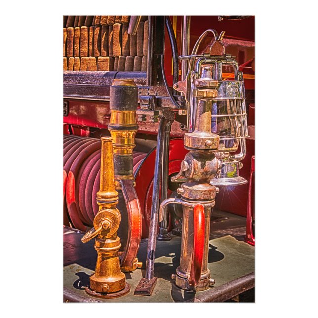 On The Old Firetruck Photo Print (Front)