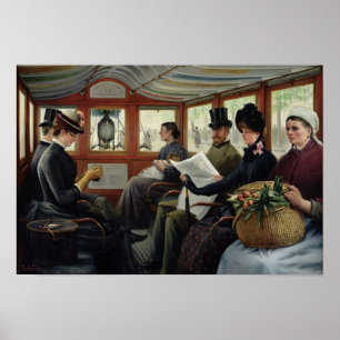 On the Omnibus, 1880 Poster