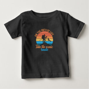 On the Path of Life, Take the Scenic Route Baby T-Shirt