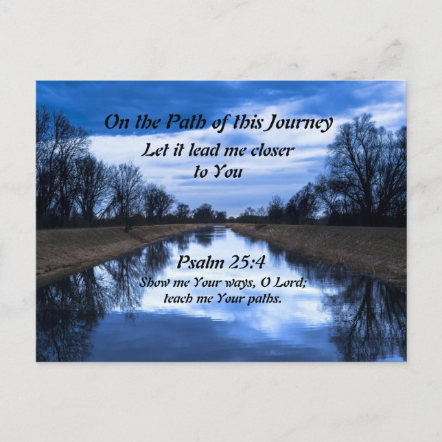 On the Path of this Journey Postcard (Front)