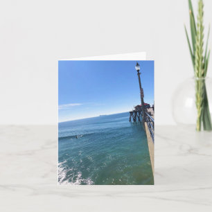 On the Pier, Huntington Beach, California Thank You Card