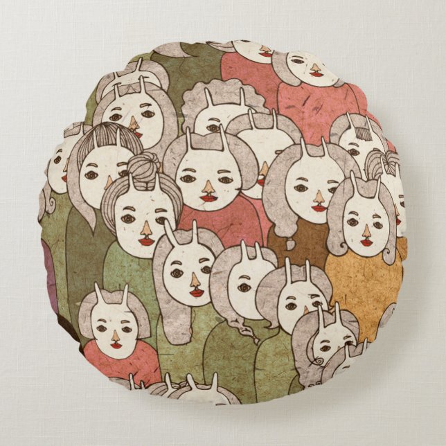 On the platform 2012 round cushion (Front)