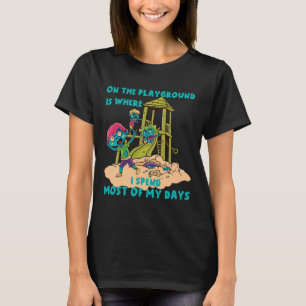 On The Playground Halloween Zombie Costume T-Shirt