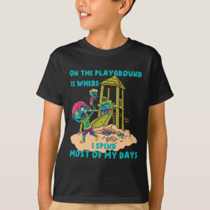 On The Playground Halloween Zombie Costume T-Shirt