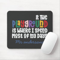 On the playground typography modern teacher gift