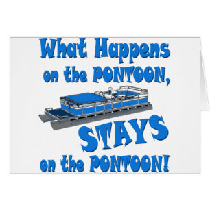 On the pontoon