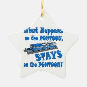On The Pontoon Ceramic Tree Decoration