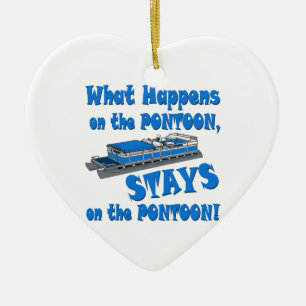 On The Pontoon Ceramic Tree Decoration