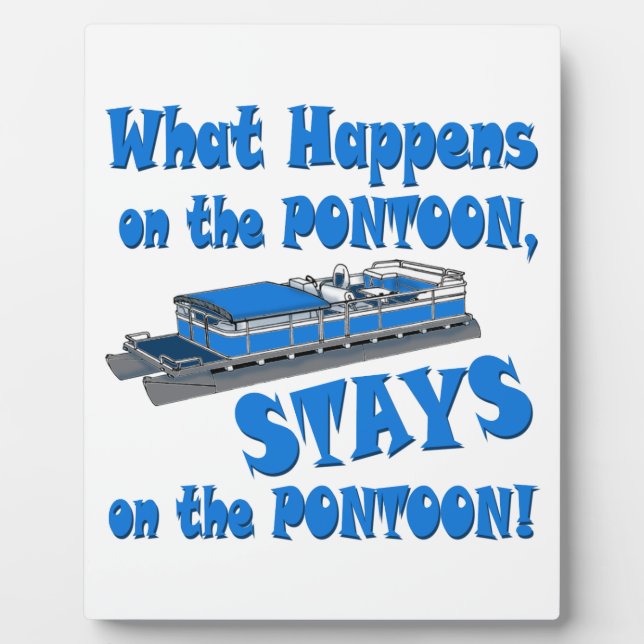 On the pontoon plaque (Front)