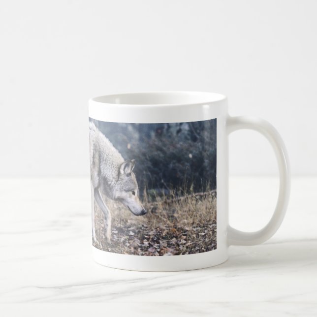 On the Prowl Timber Wolf Mug (Right)