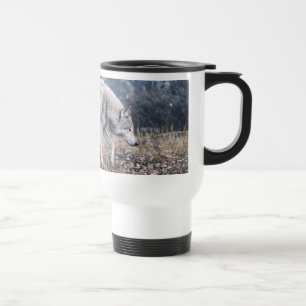 On the Prowl Timber Wolf Travel Mug