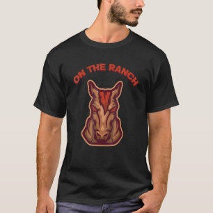 On The Ranch Horses Equestrian Saddle Horse T-Shirt