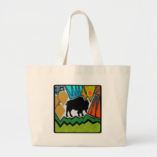 On the range large tote bag