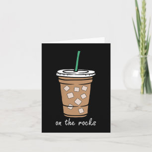On The Retro Rocks Iced Coffee Summer Drinking Poc Card