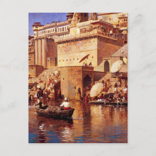 On The River Benares by Edwin Lord Weeks Postcard