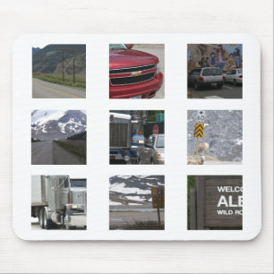 On the road again mouse pad