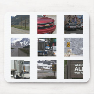 On the road again mouse pad