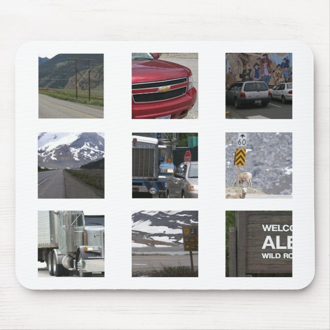 On the road again mouse pad (Front)