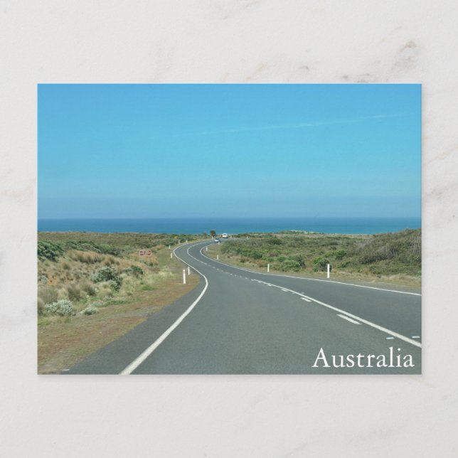 On the Road in Australia Postcard (Front)
