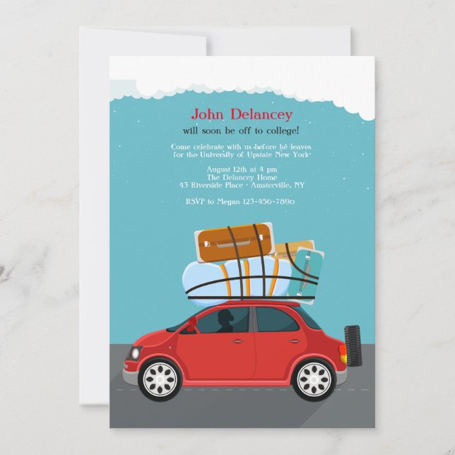 On The Road Invitation (Front)