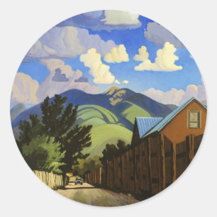 On the Road to Lili's by Alan Heuer Classic Round Sticker