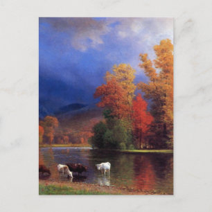 On the Saco - Albert Bierstadt Postcard