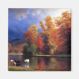 On the Saco, painting by Albert Bierstadt Magnet