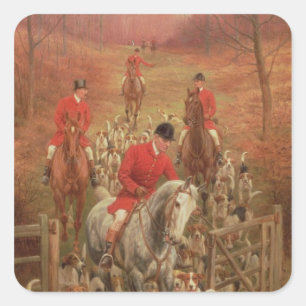 On the Scent, 1906 Square Sticker