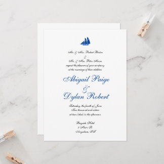 "On the Sea" Wedding Invitations