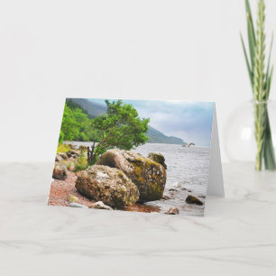 On the shores of Loch Ness with the monster Card