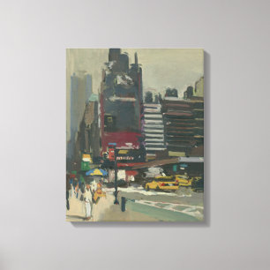 On the sidewalk 2012 canvas print