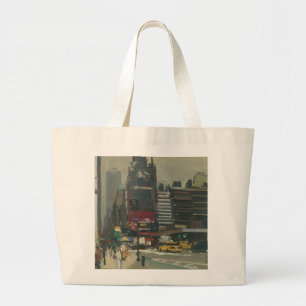 On the sidewalk 2012 large tote bag