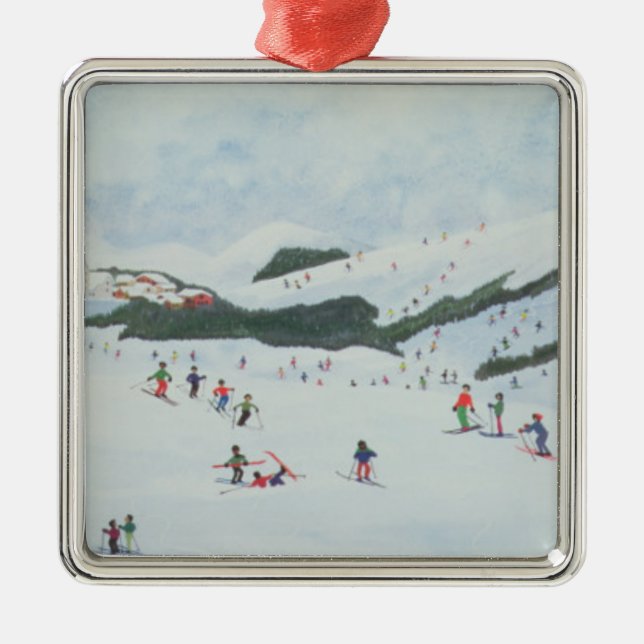 On the Slopes 1995 Metal Tree Decoration (Front)