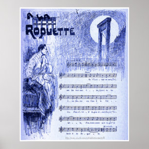 "On the street- music by Aristide Bruant, Paris 18 Poster