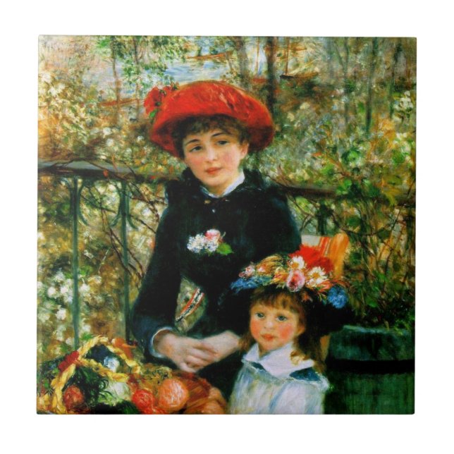 On the Terrace by Renoir Tile (Front)