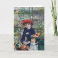 On the Terrace, Impressionist Portrait, Renoir