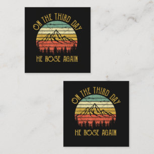 On The Third 3rd Day He Rose Again Card