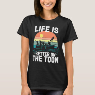 On The Toon Party In Slow Motion Pontoon Boat T-Shirt