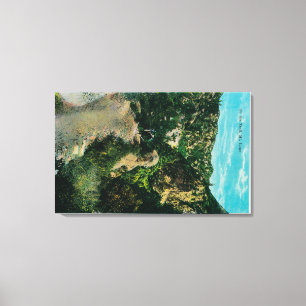 On the Trail, Horseback at Mt. Lowe Canvas Print