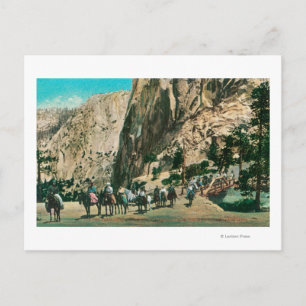 On the Trail to Nevada Falls, Glacier Point Postcard