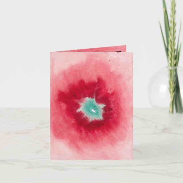 On the Viewing of Flowers and Trees, 1920 by Hilma Thank You Card (Front)